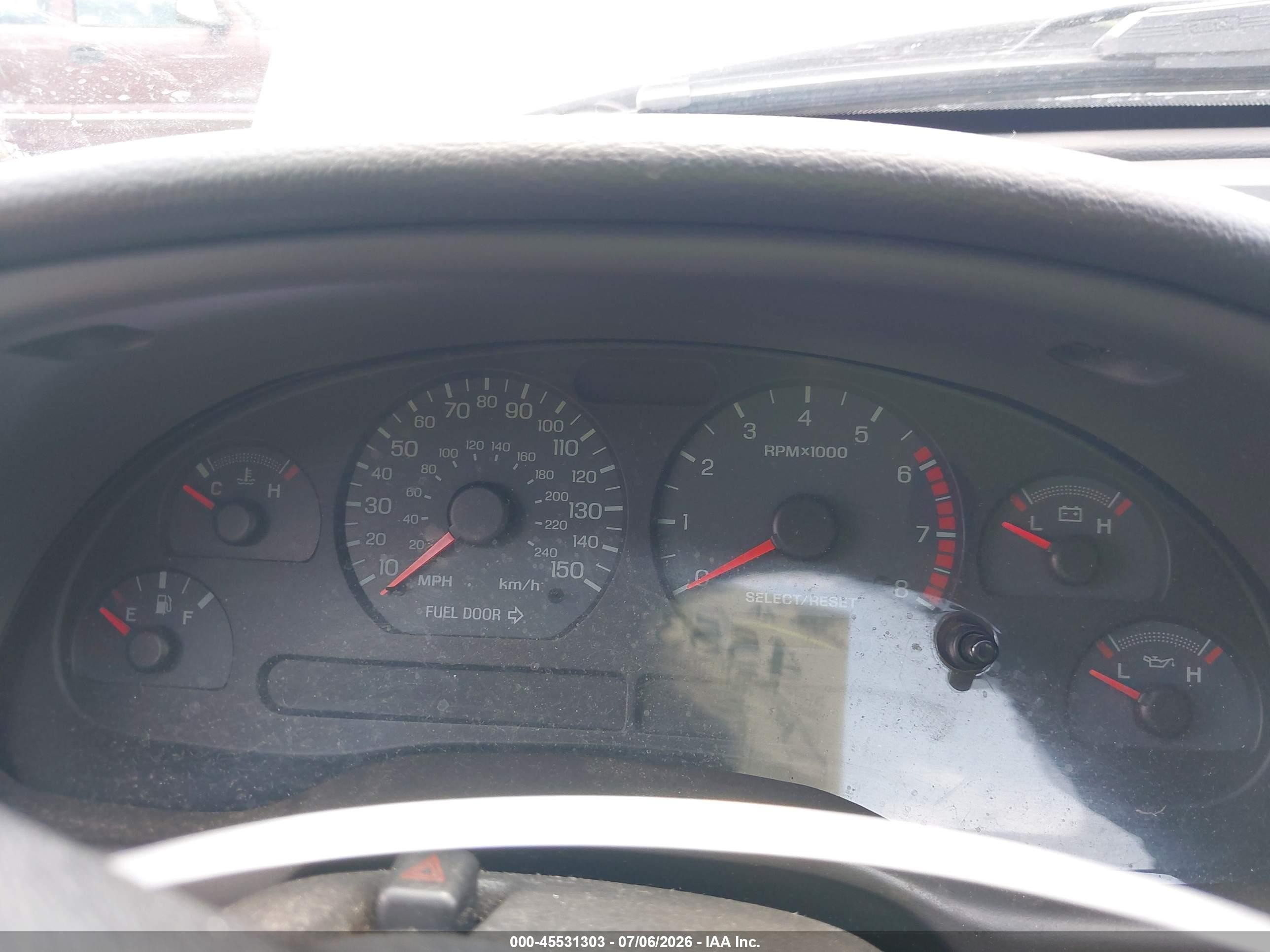 2003 Ford Mustang Gt Silver vin: 1FAFP45X63F348637