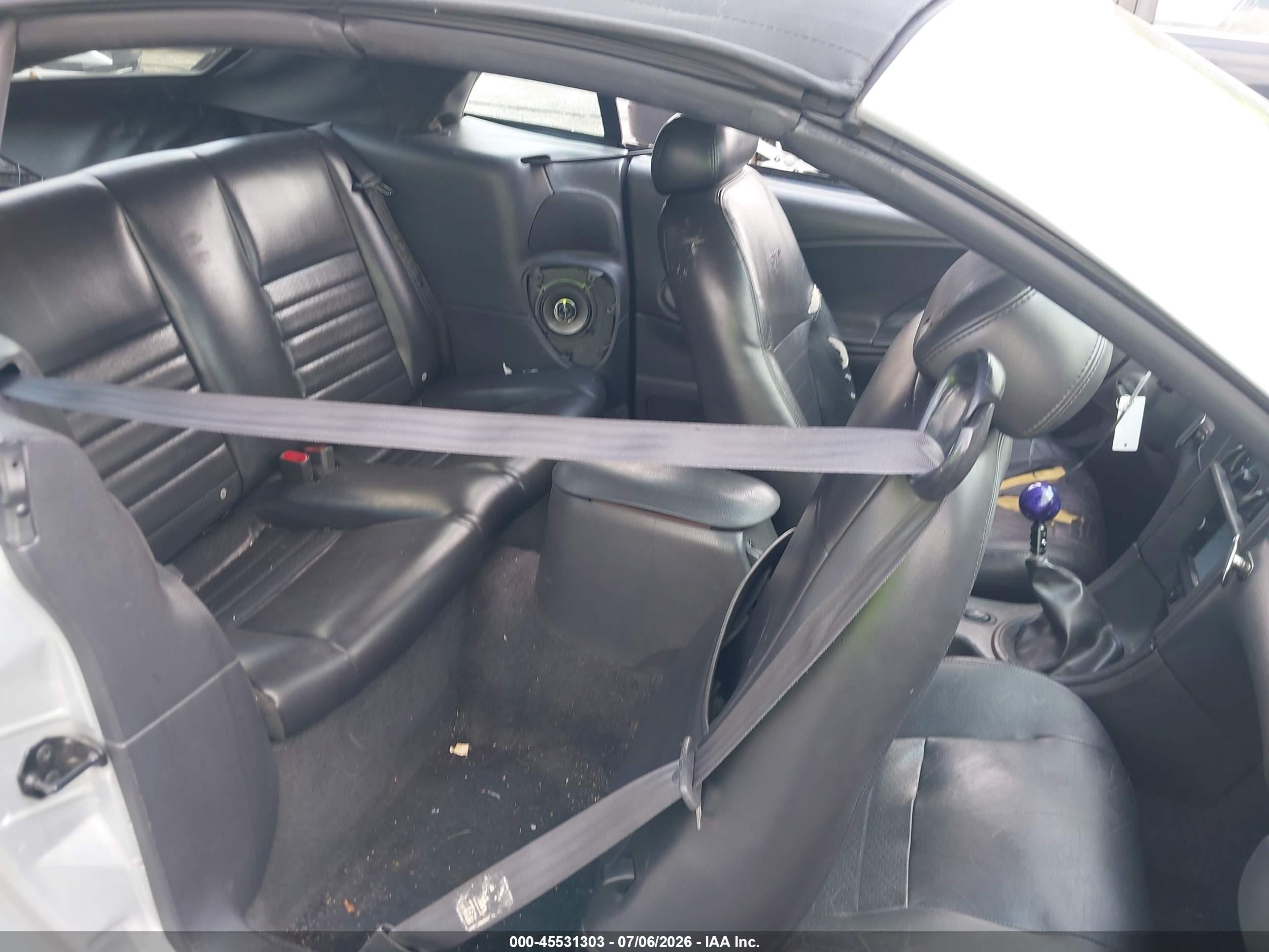 2003 Ford Mustang Gt Silver vin: 1FAFP45X63F348637