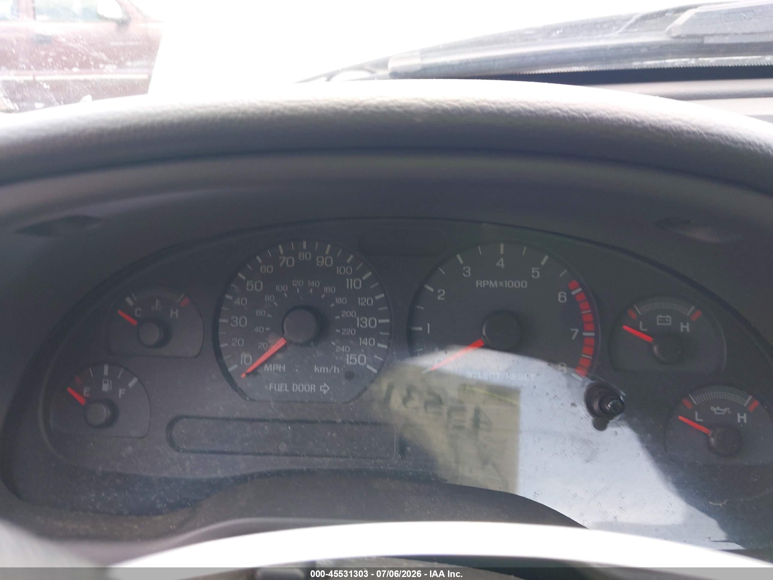 2003 Ford Mustang Gt Silver vin: 1FAFP45X63F348637