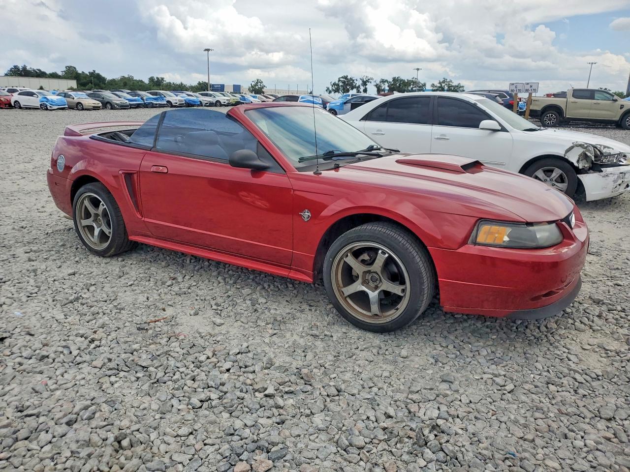 1999 Ford Mustang Gt Burgundy vin: 1FAFP45X6XF108400