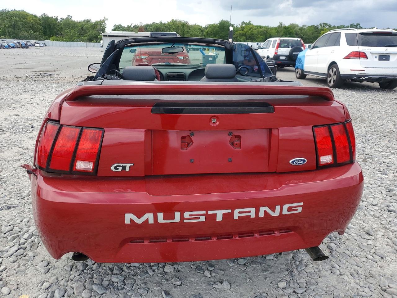 1999 Ford Mustang Gt Burgundy vin: 1FAFP45X6XF108400