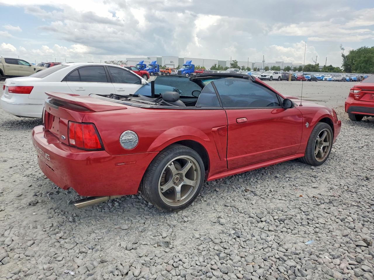 1999 Ford Mustang Gt Burgundy vin: 1FAFP45X6XF108400