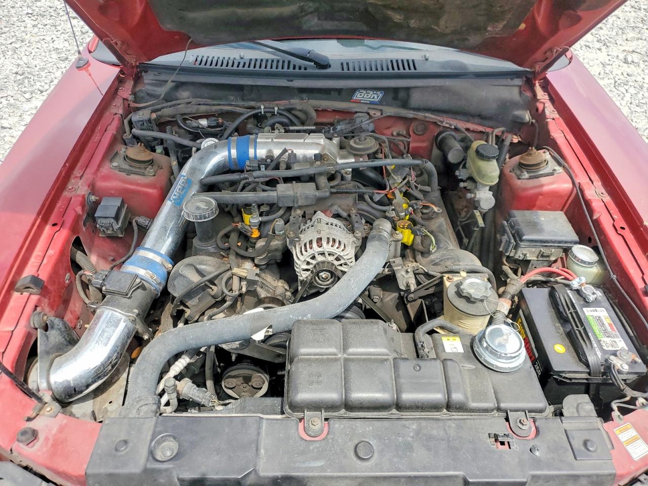 1999 Ford Mustang Gt Burgundy vin: 1FAFP45X6XF108400
