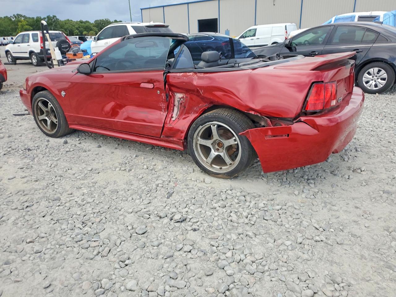 1999 Ford Mustang Gt Burgundy vin: 1FAFP45X6XF108400