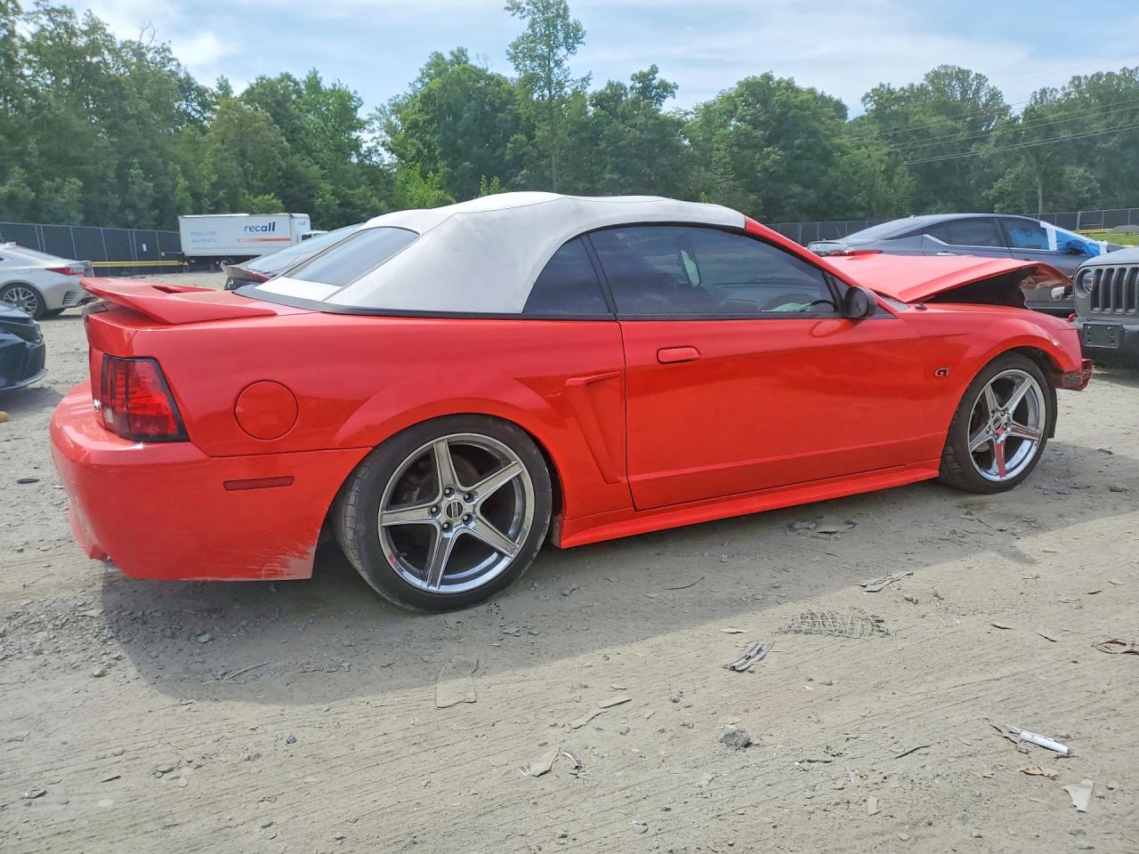 2000 Ford Mustang Gt Красный vin: 1FAFP45X6YF123187