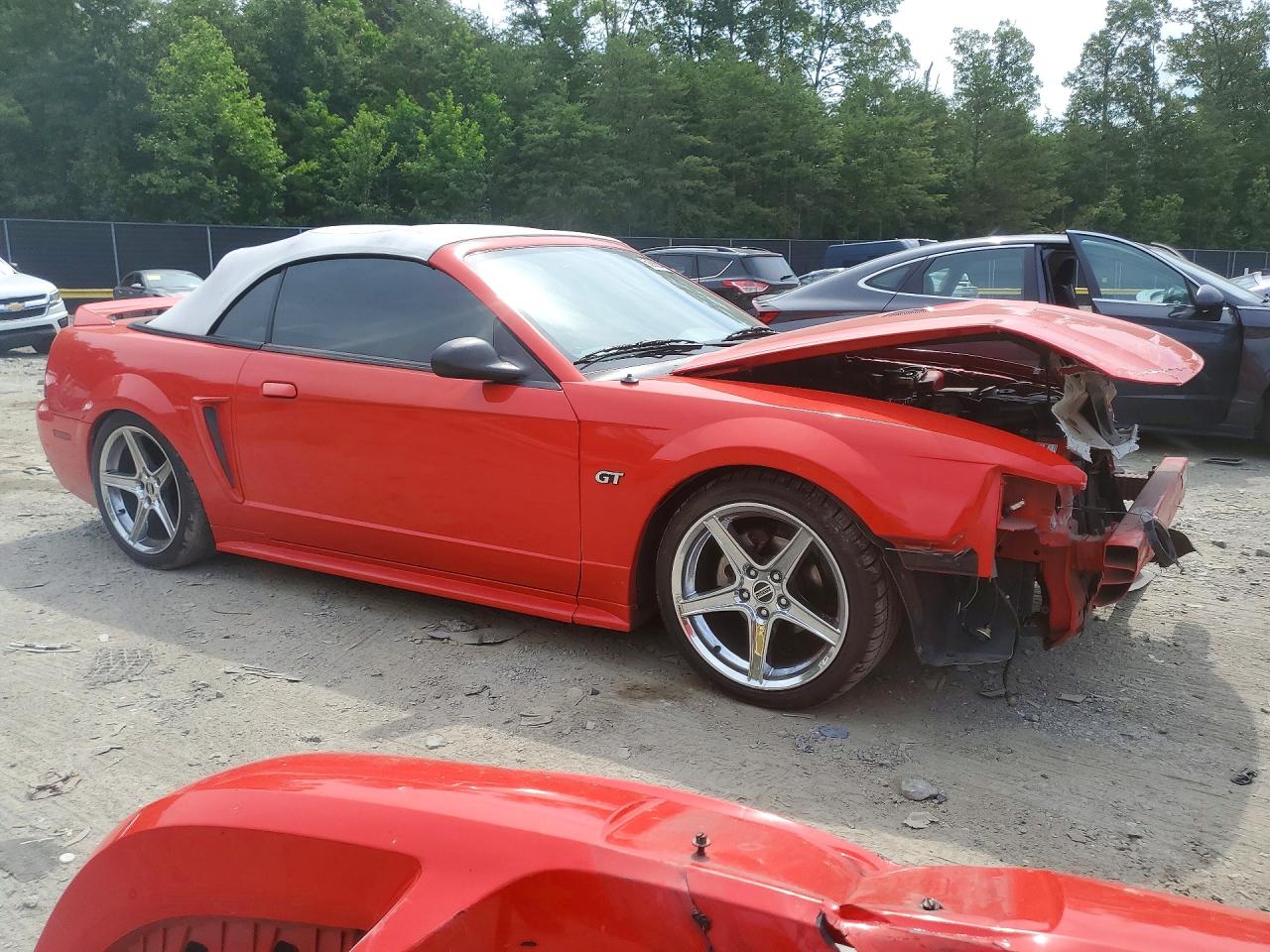2000 Ford Mustang Gt Красный vin: 1FAFP45X6YF123187