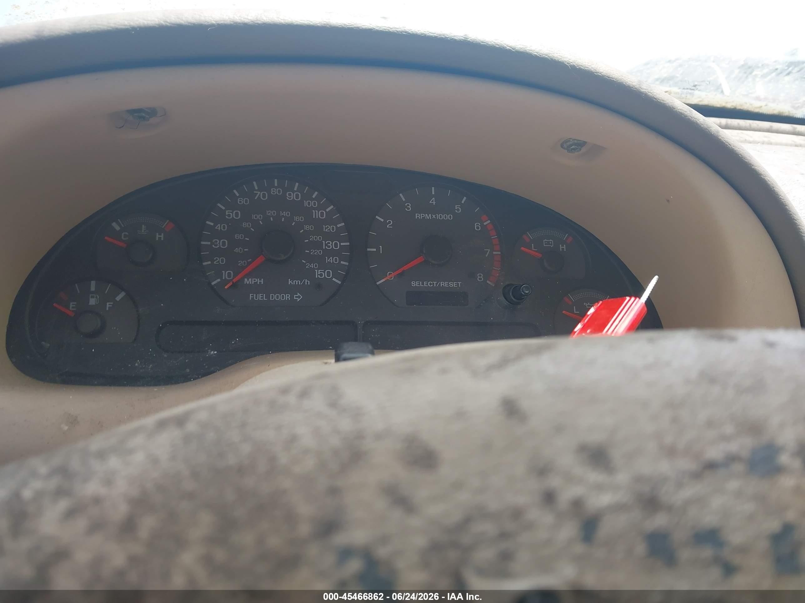 2000 Ford Mustang Gt Red vin: 1FAFP45X6YF134156