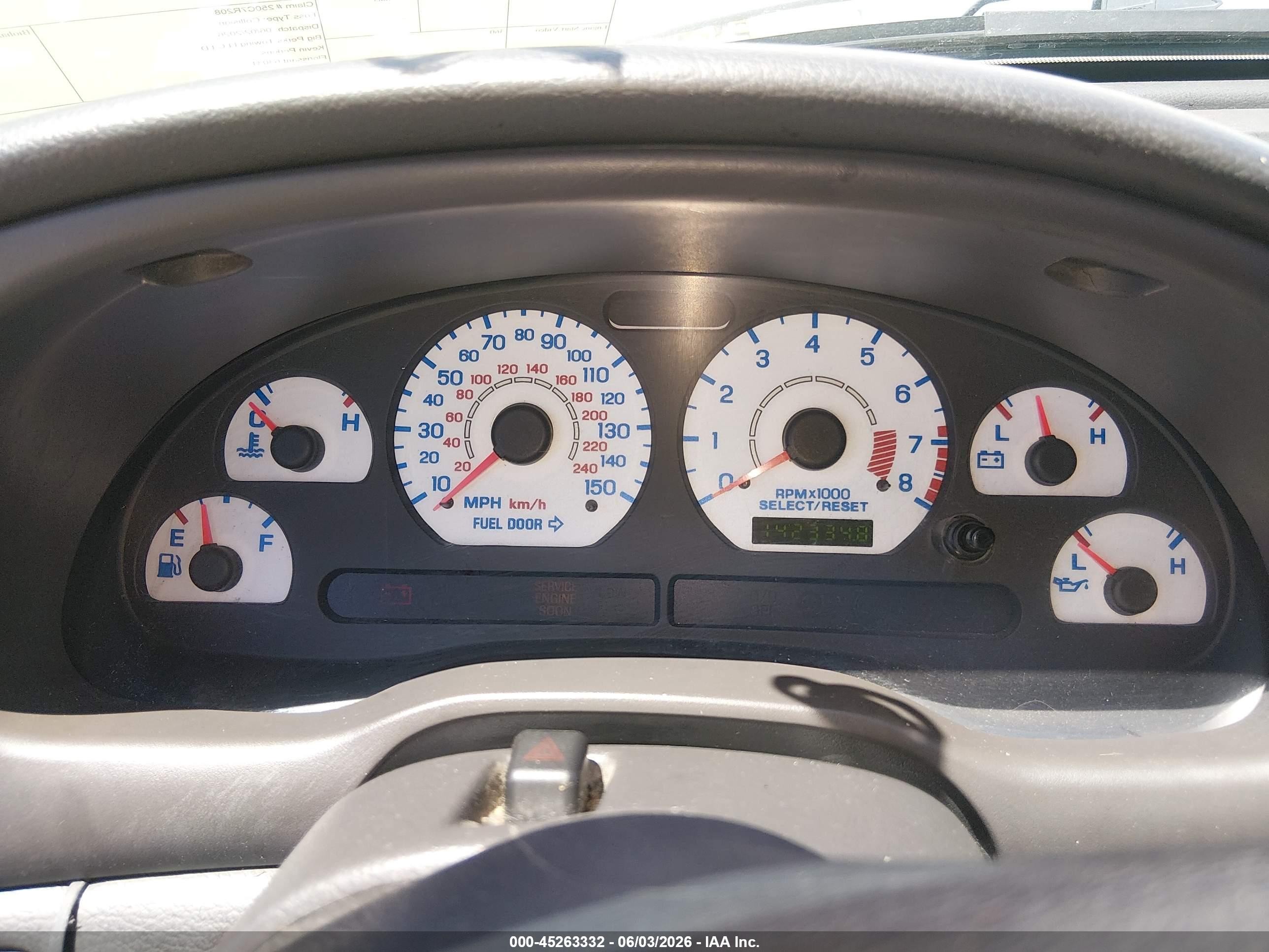 2001 Ford Mustang Gt White vin: 1FAFP45X71F249421