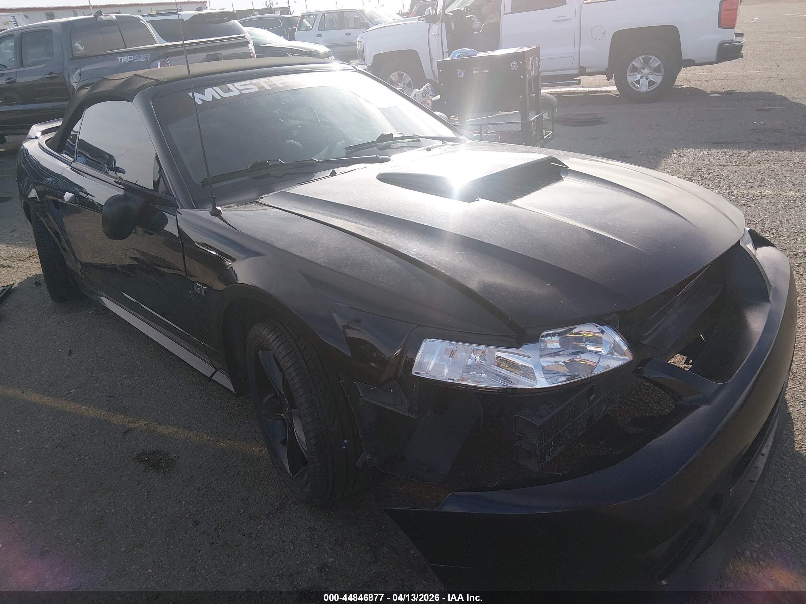 2003 Ford Mustang Gt Black vin: 1FAFP45X73F318868