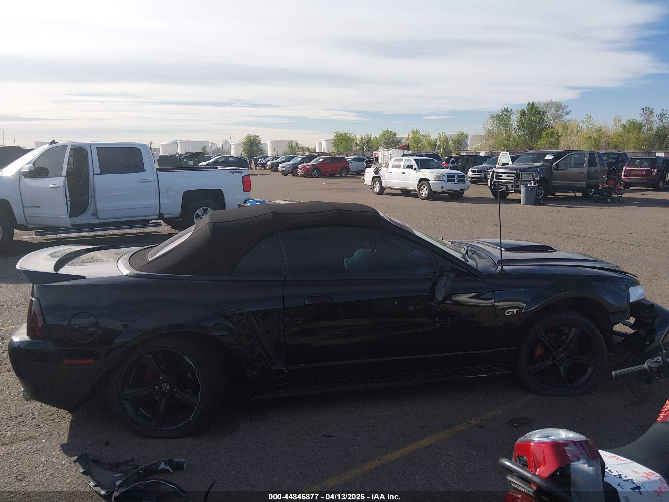 2003 Ford Mustang Gt Black vin: 1FAFP45X73F318868