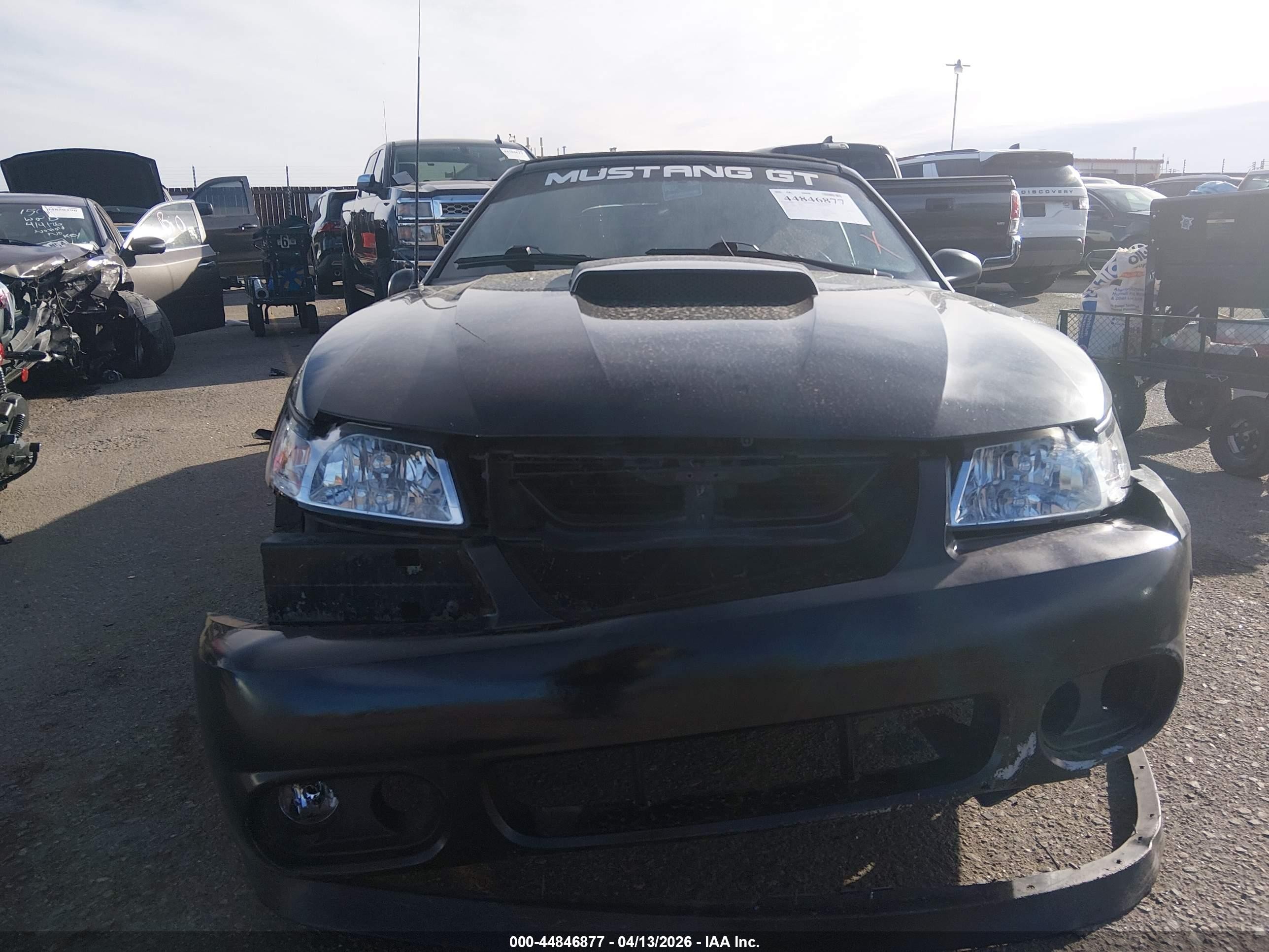 2003 Ford Mustang Gt Black vin: 1FAFP45X73F318868