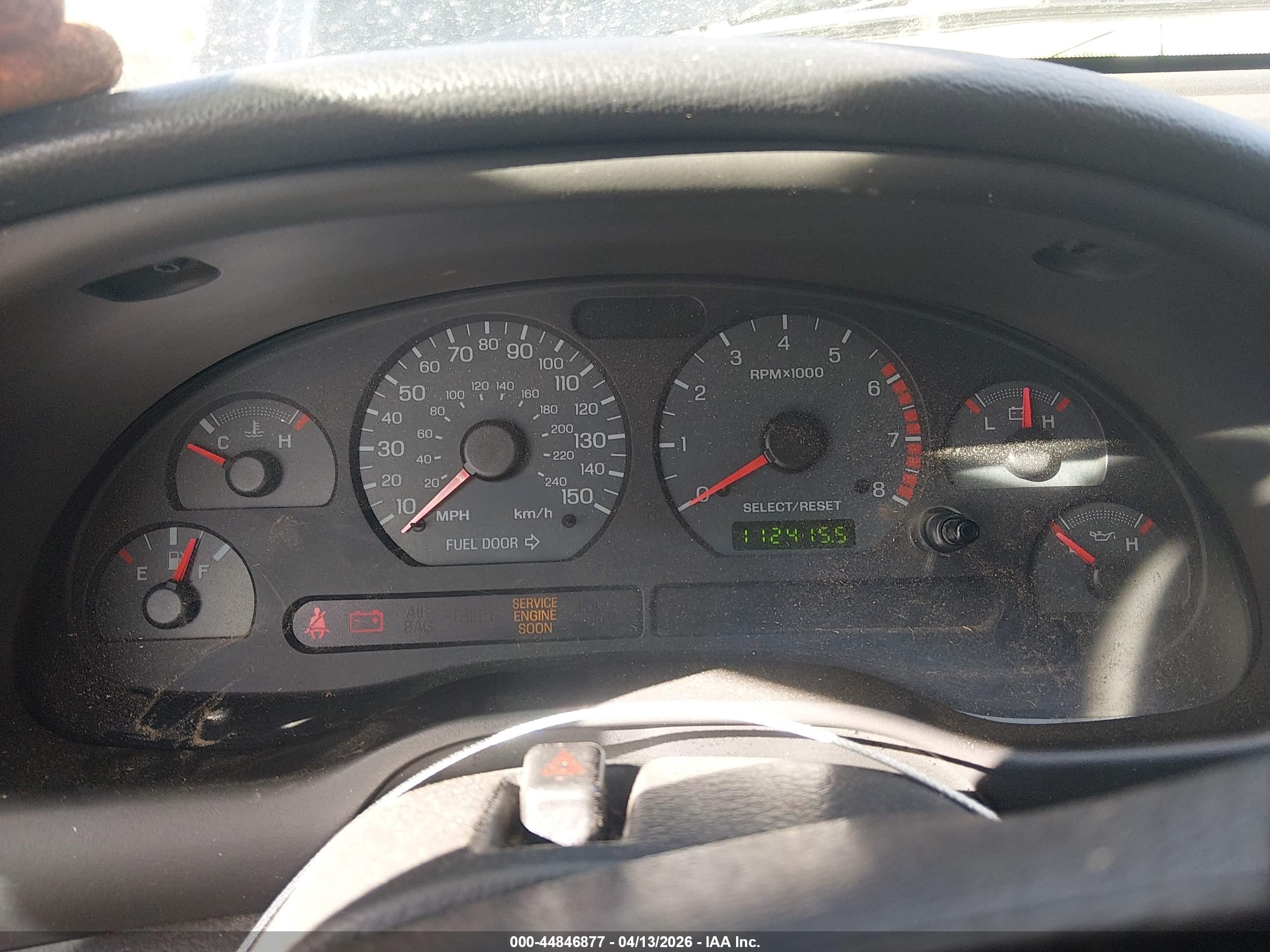 2003 Ford Mustang Gt Black vin: 1FAFP45X73F318868