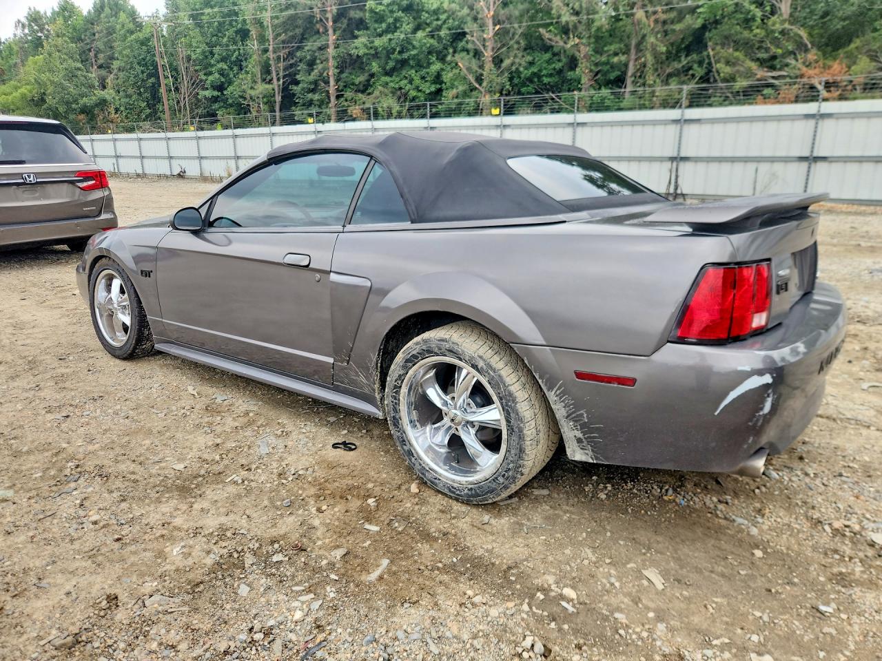 2003 Ford Mustang Gt Gray vin: 1FAFP45X73F384417