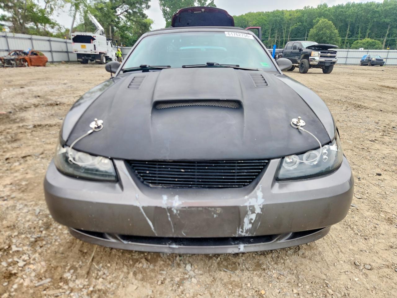 2003 Ford Mustang Gt Gray vin: 1FAFP45X73F384417
