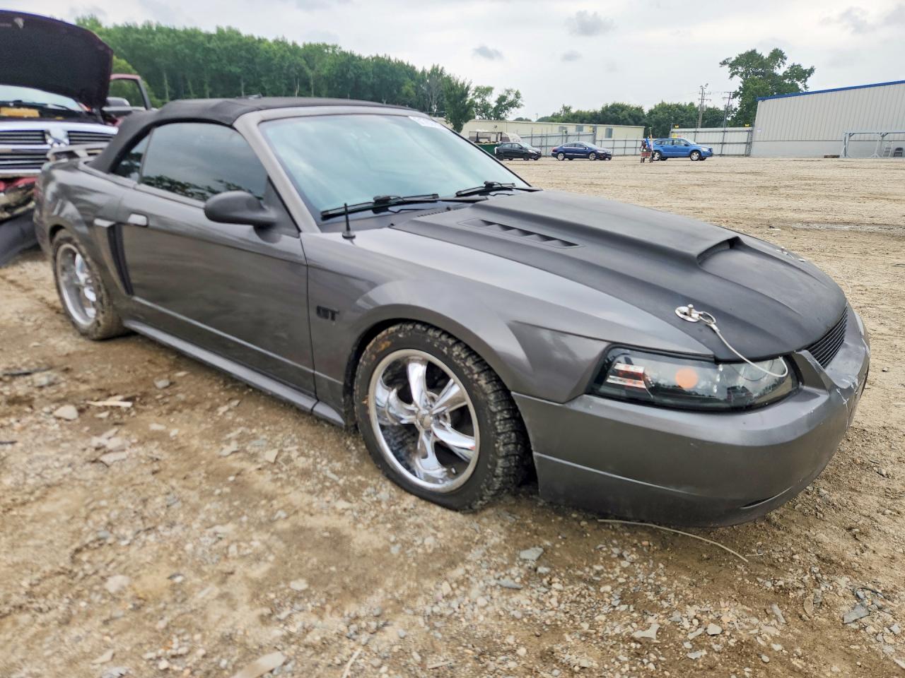 2003 Ford Mustang Gt Gray vin: 1FAFP45X73F384417