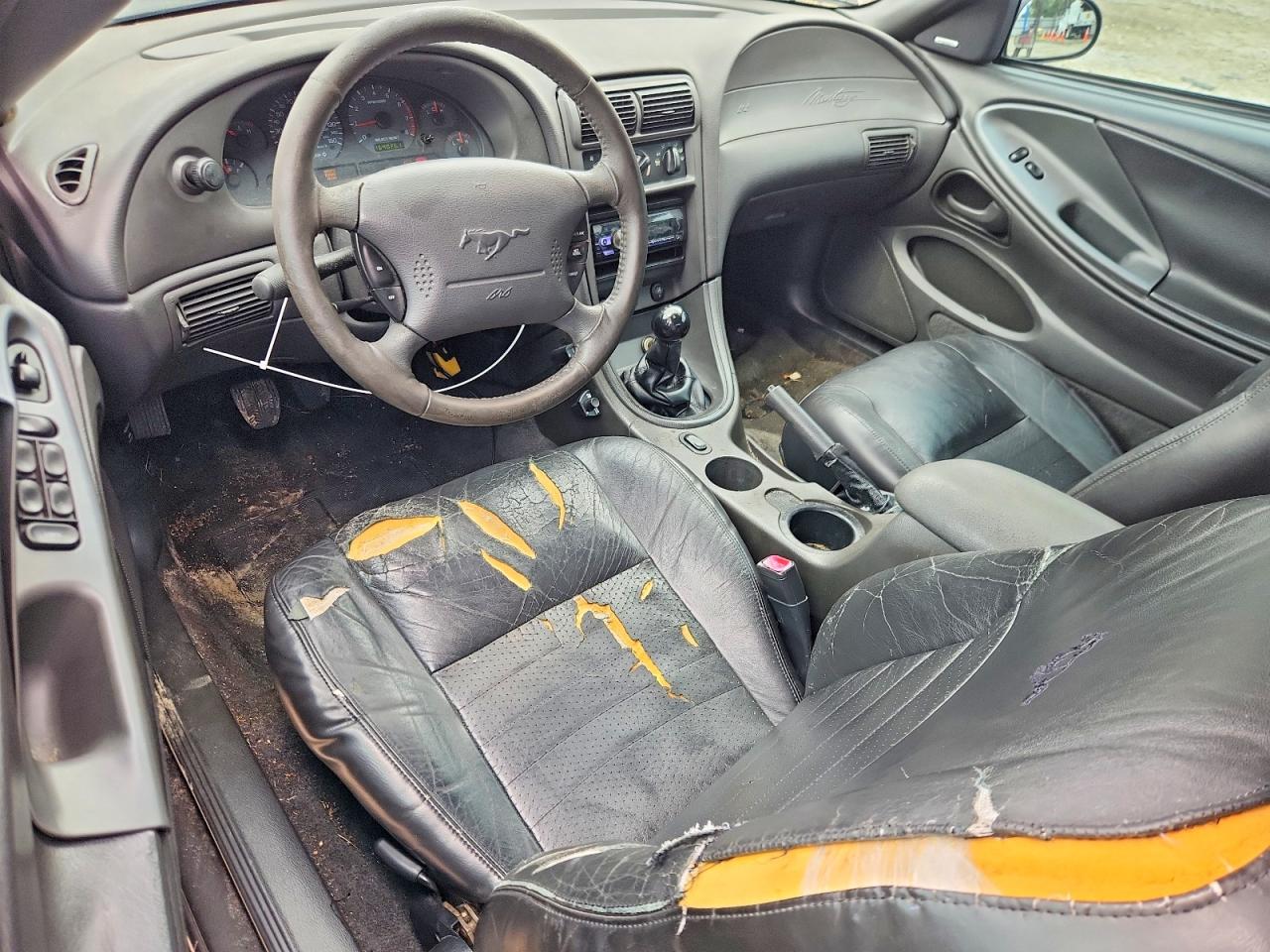 2003 Ford Mustang Gt Gray vin: 1FAFP45X73F384417