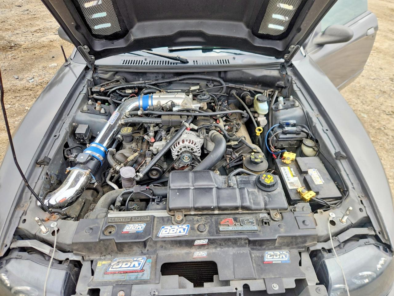 2003 Ford Mustang Gt Gray vin: 1FAFP45X73F384417