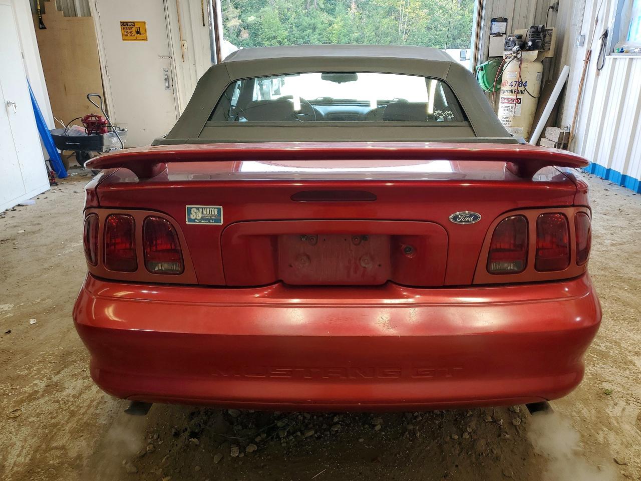 1998 Ford Mustang Gt Red vin: 1FAFP45X7WF143946