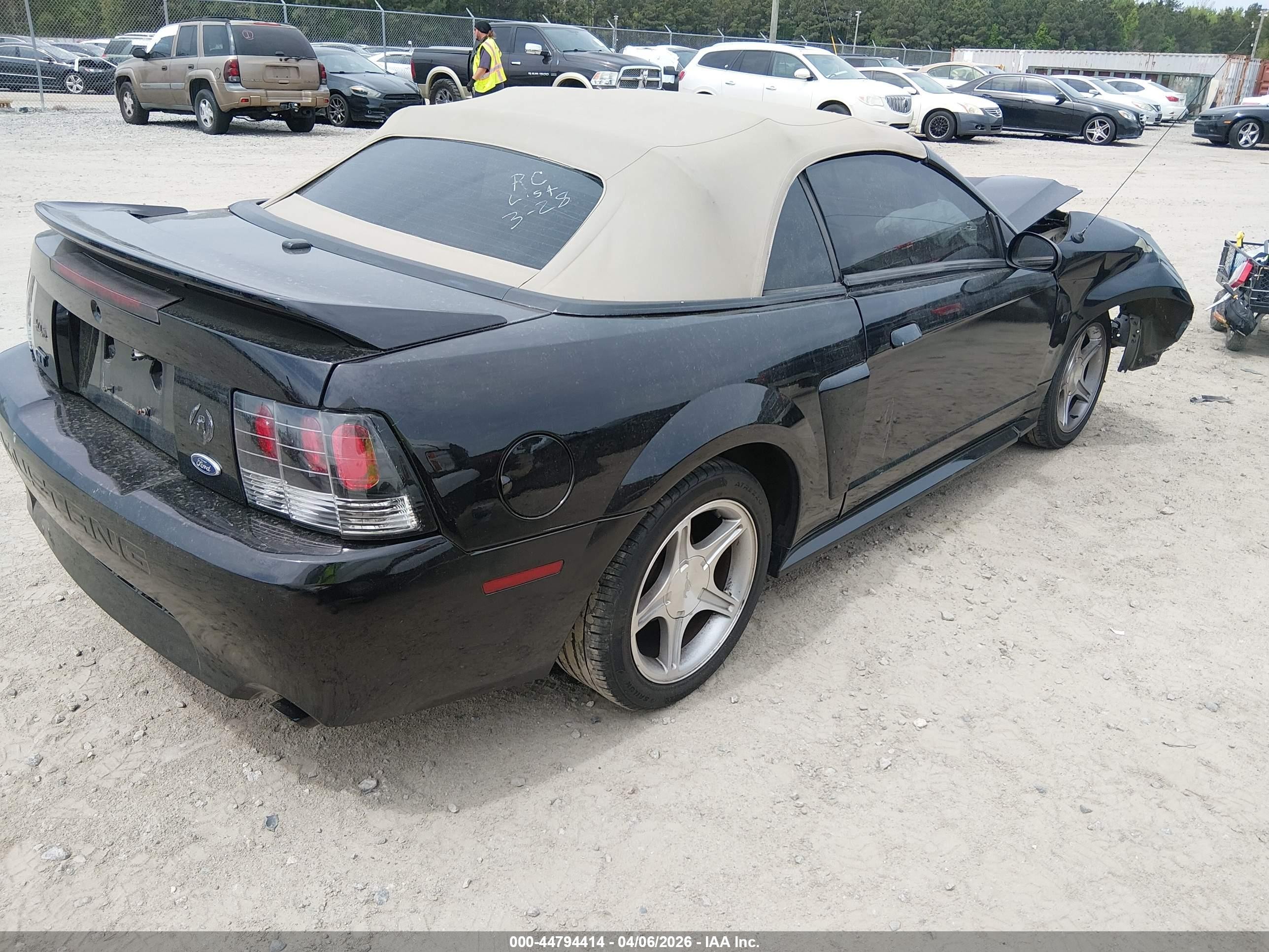 2000 Ford Mustang Gt Черный vin: 1FAFP45X7YF234914