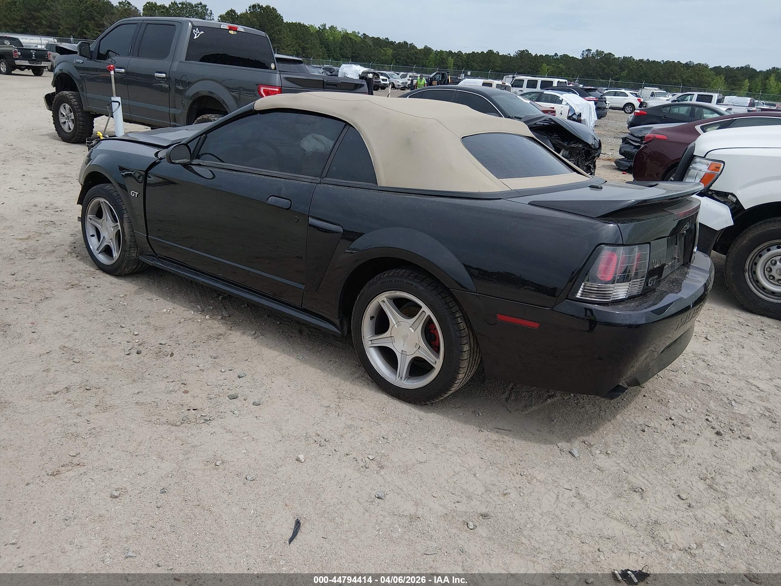 2000 Ford Mustang Gt Черный vin: 1FAFP45X7YF234914