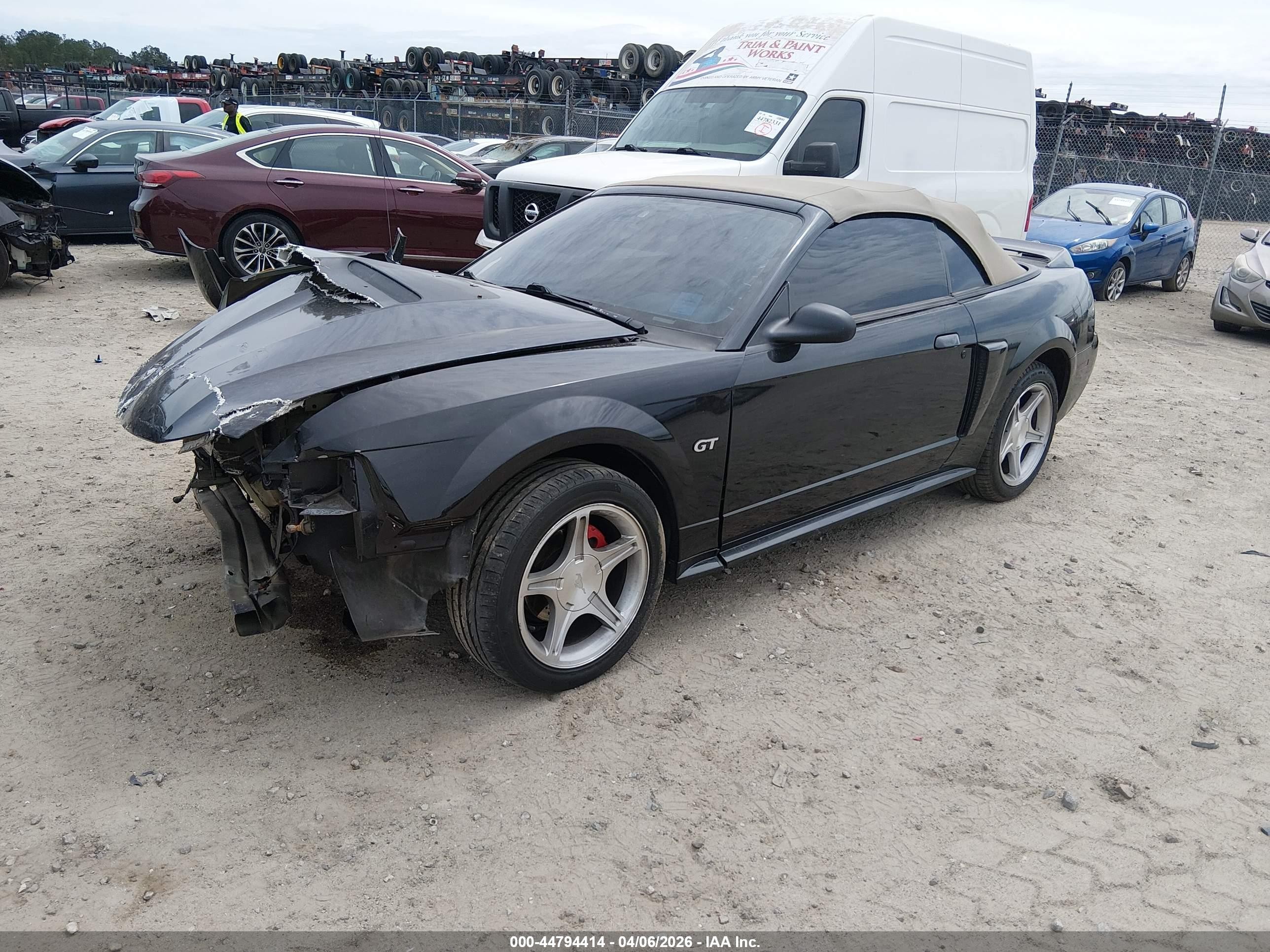 2000 Ford Mustang Gt Черный vin: 1FAFP45X7YF234914