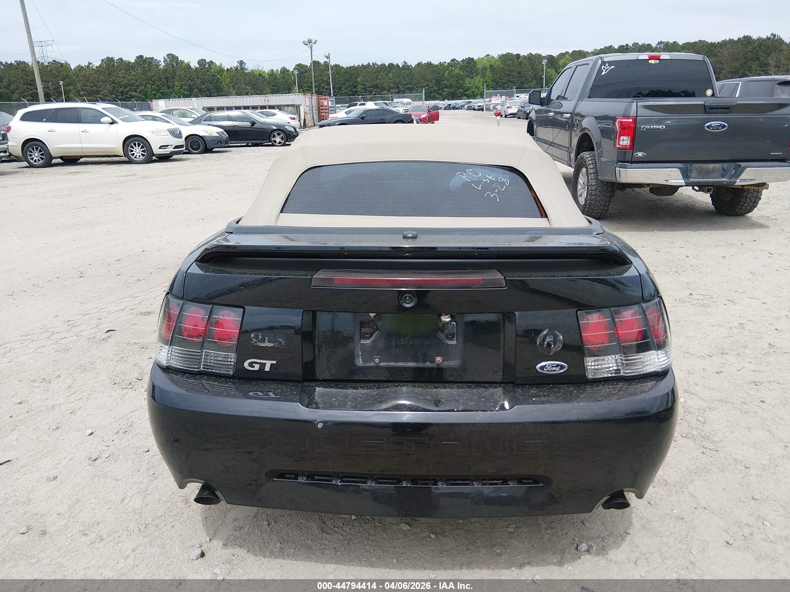 2000 Ford Mustang Gt Черный vin: 1FAFP45X7YF234914
