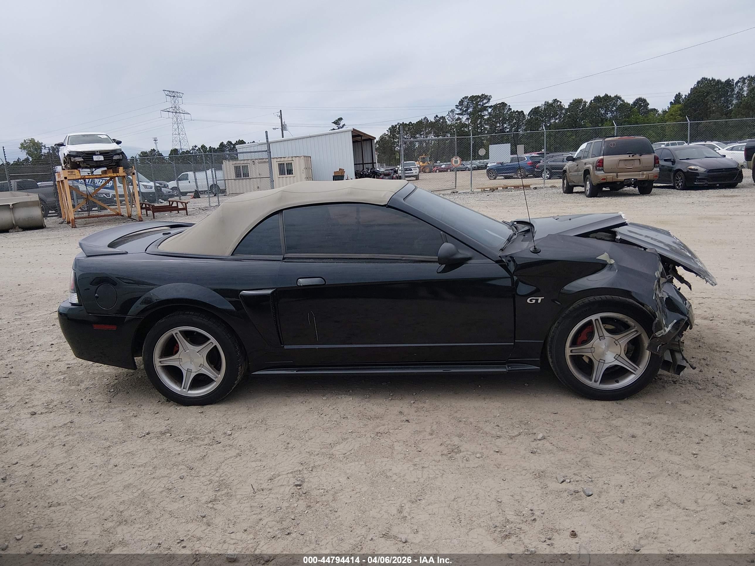 2000 Ford Mustang Gt Черный vin: 1FAFP45X7YF234914