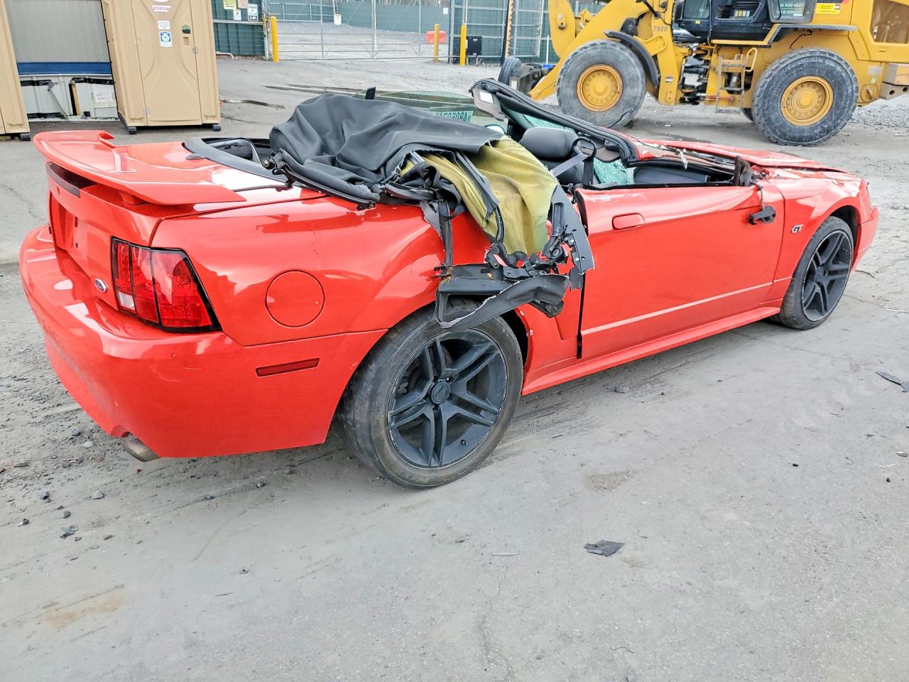 2001 Ford Mustang Gt Red vin: 1FAFP45X81F237116
