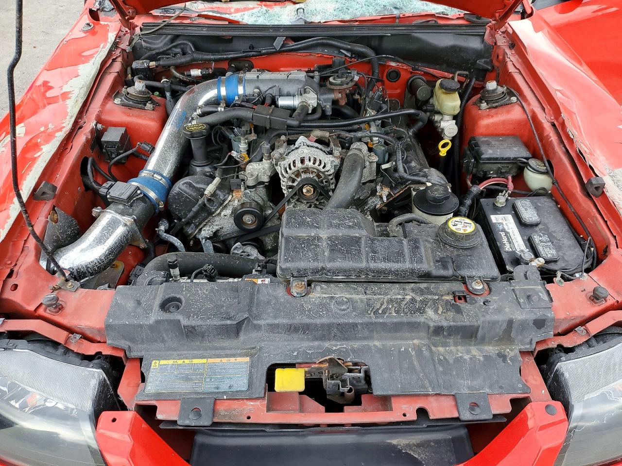 2001 Ford Mustang Gt Red vin: 1FAFP45X81F237116