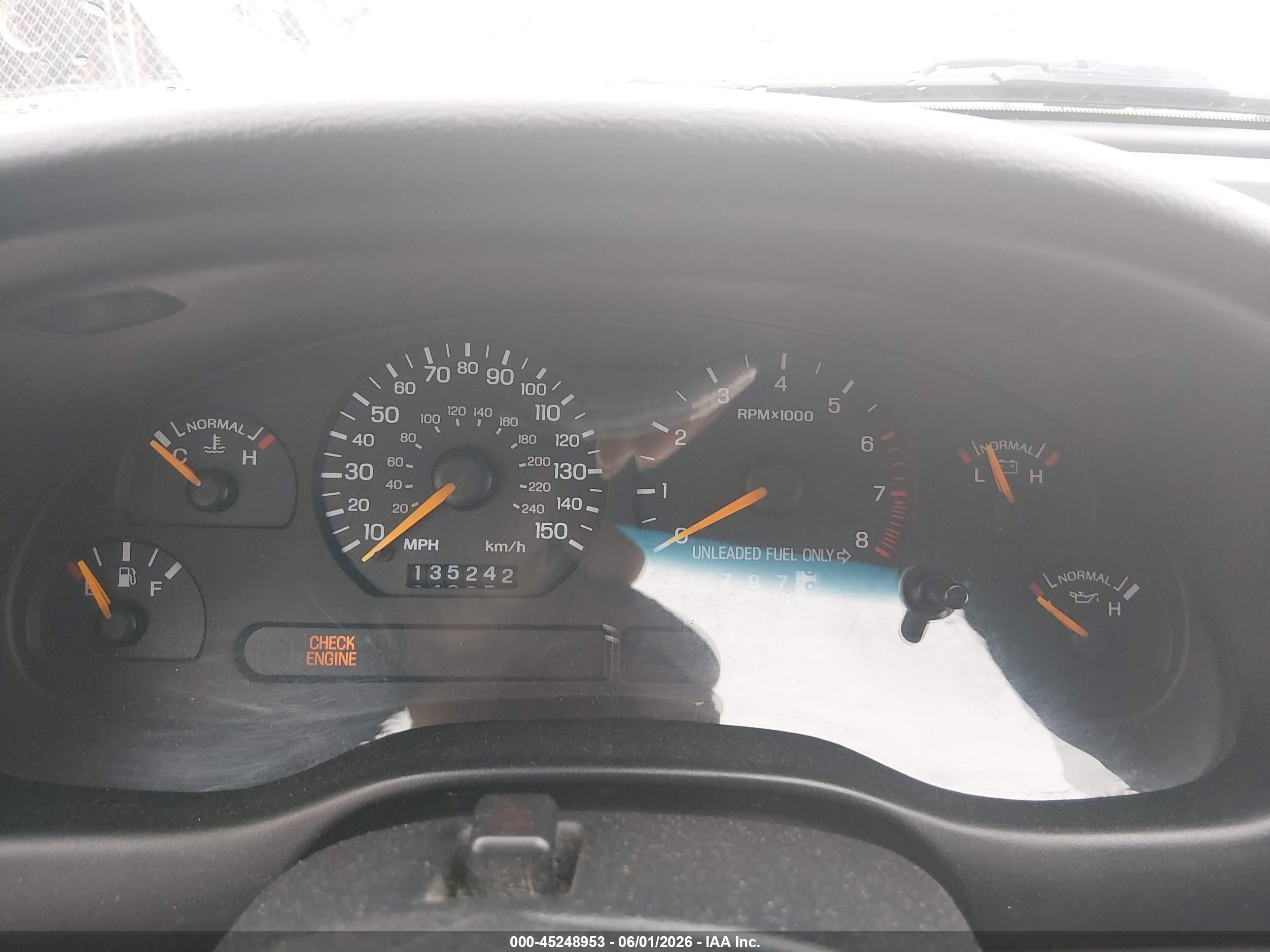 1998 Ford Mustang Gt White vin: 1FAFP45X8WF186983