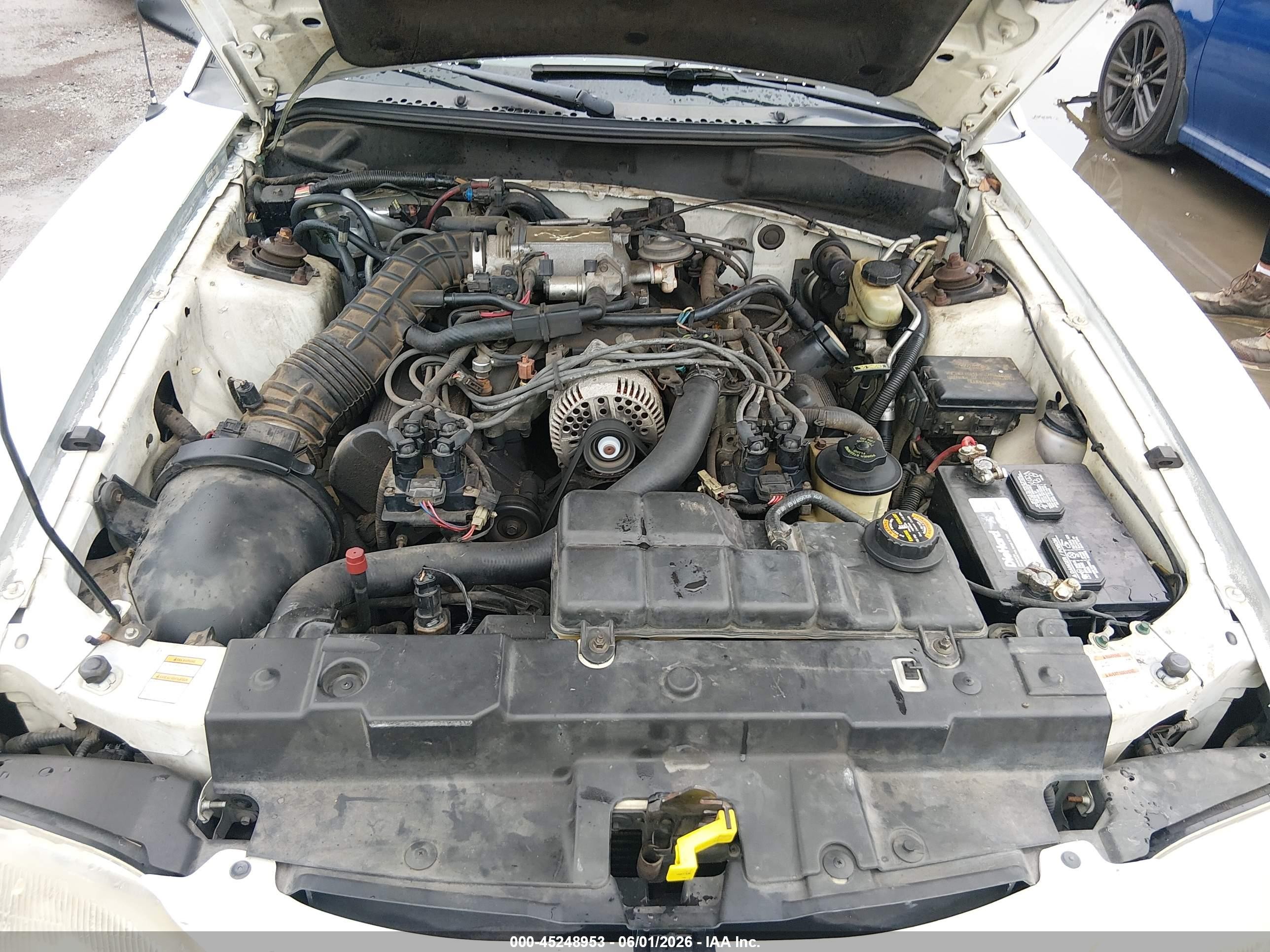 1998 Ford Mustang Gt White vin: 1FAFP45X8WF186983