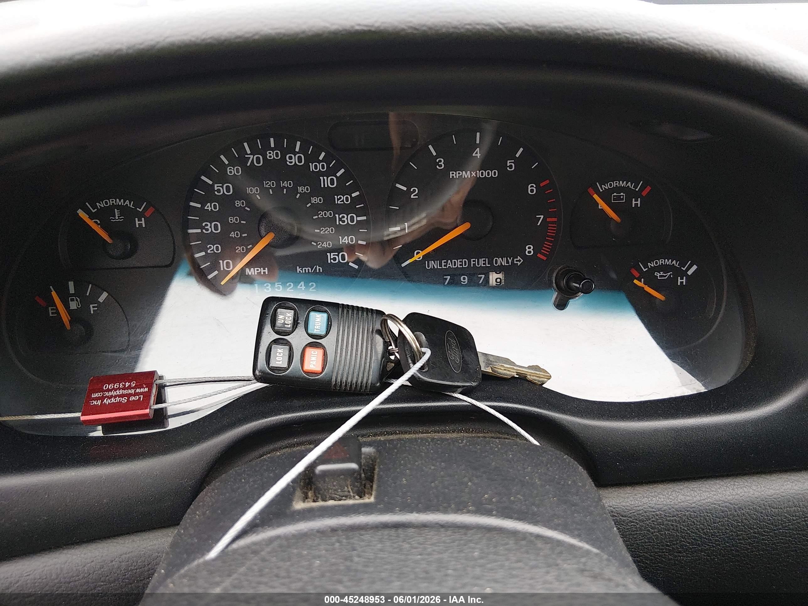 1998 Ford Mustang Gt White vin: 1FAFP45X8WF186983