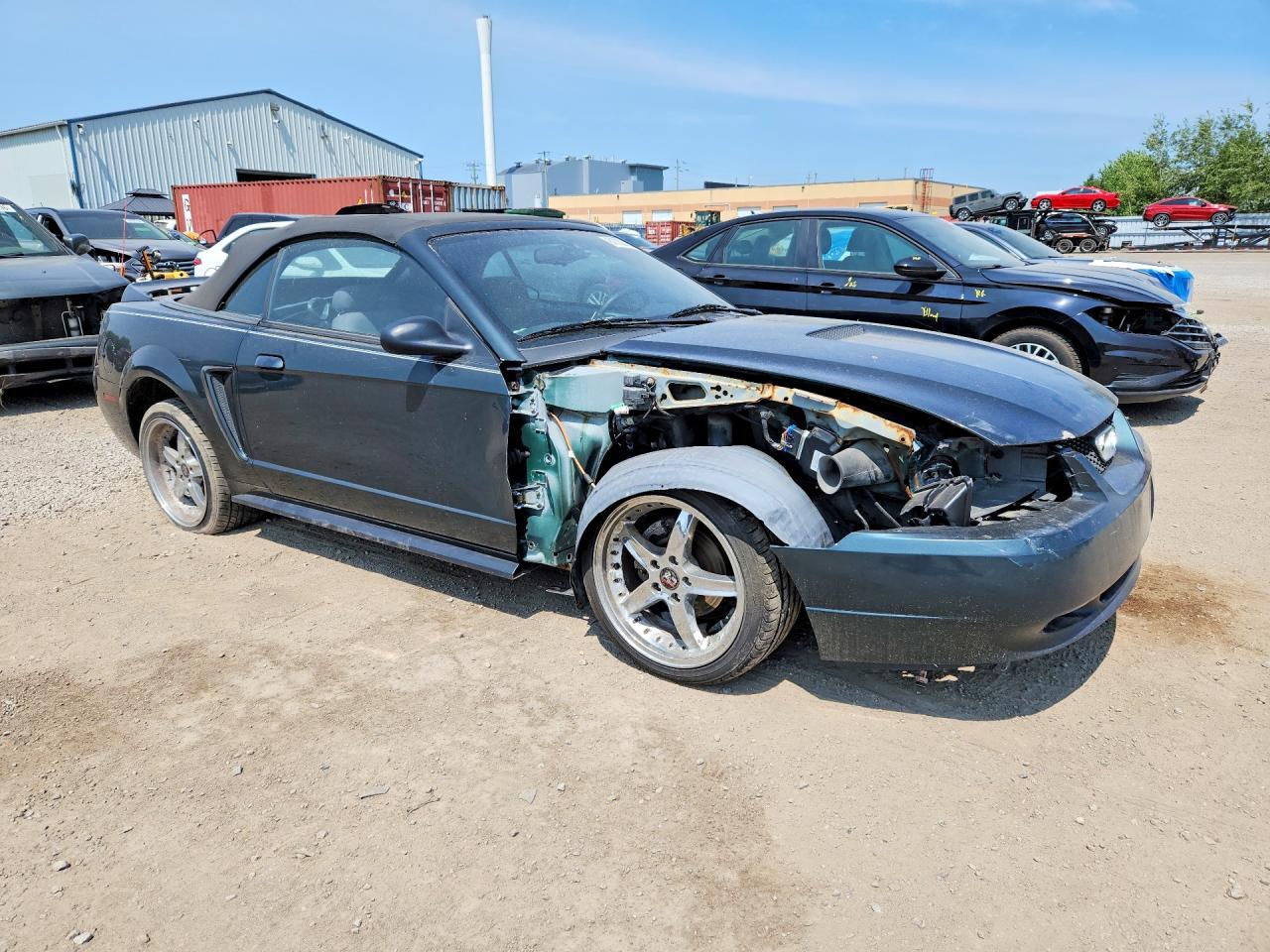 1999 Ford Mustang Gt Green vin: 1FAFP45X8XF133623