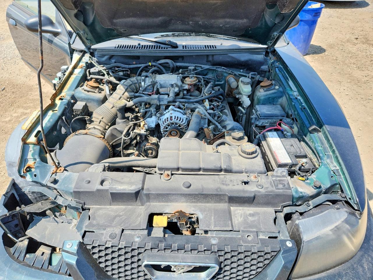 1999 Ford Mustang Gt Green vin: 1FAFP45X8XF133623
