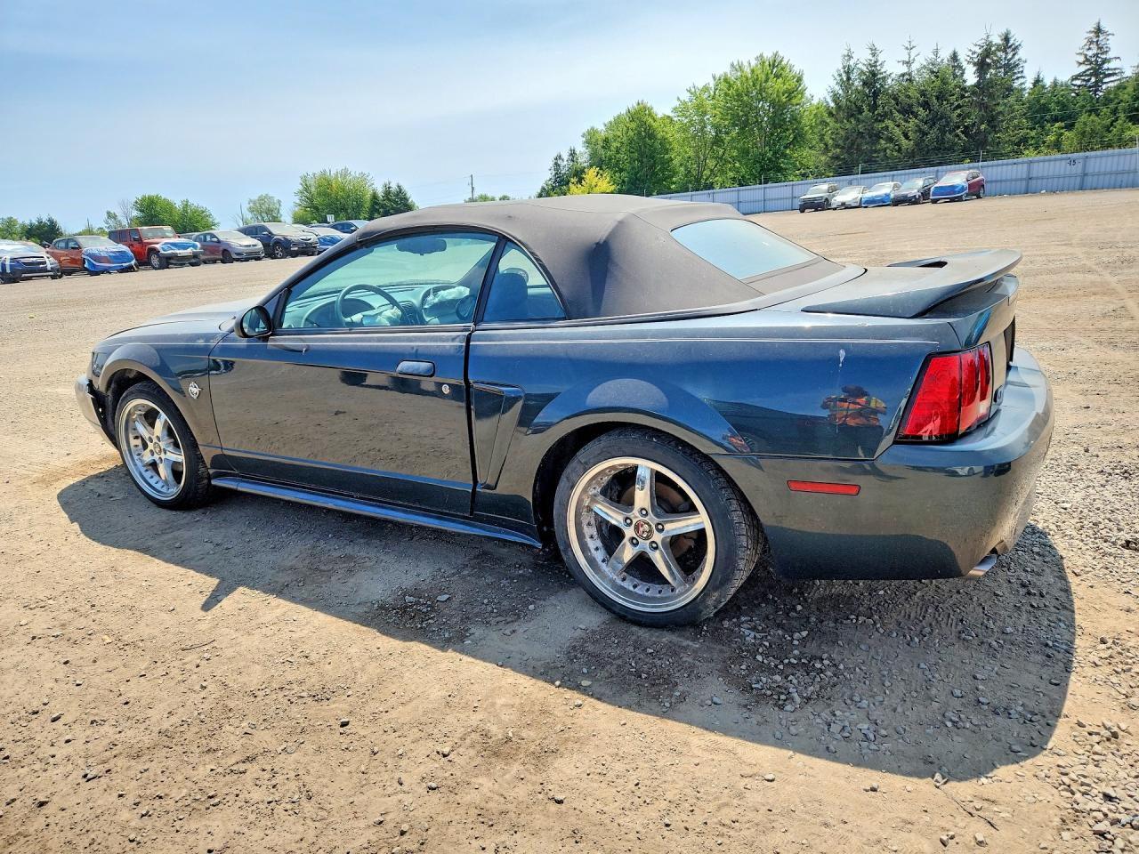 1999 Ford Mustang Gt Green vin: 1FAFP45X8XF133623