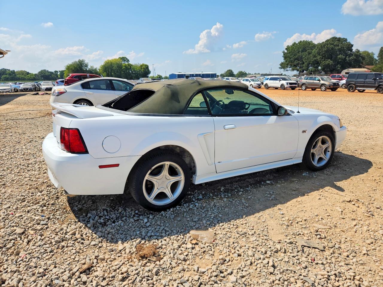 2000 Ford Mustang Gt White vin: 1FAFP45X8YF211514