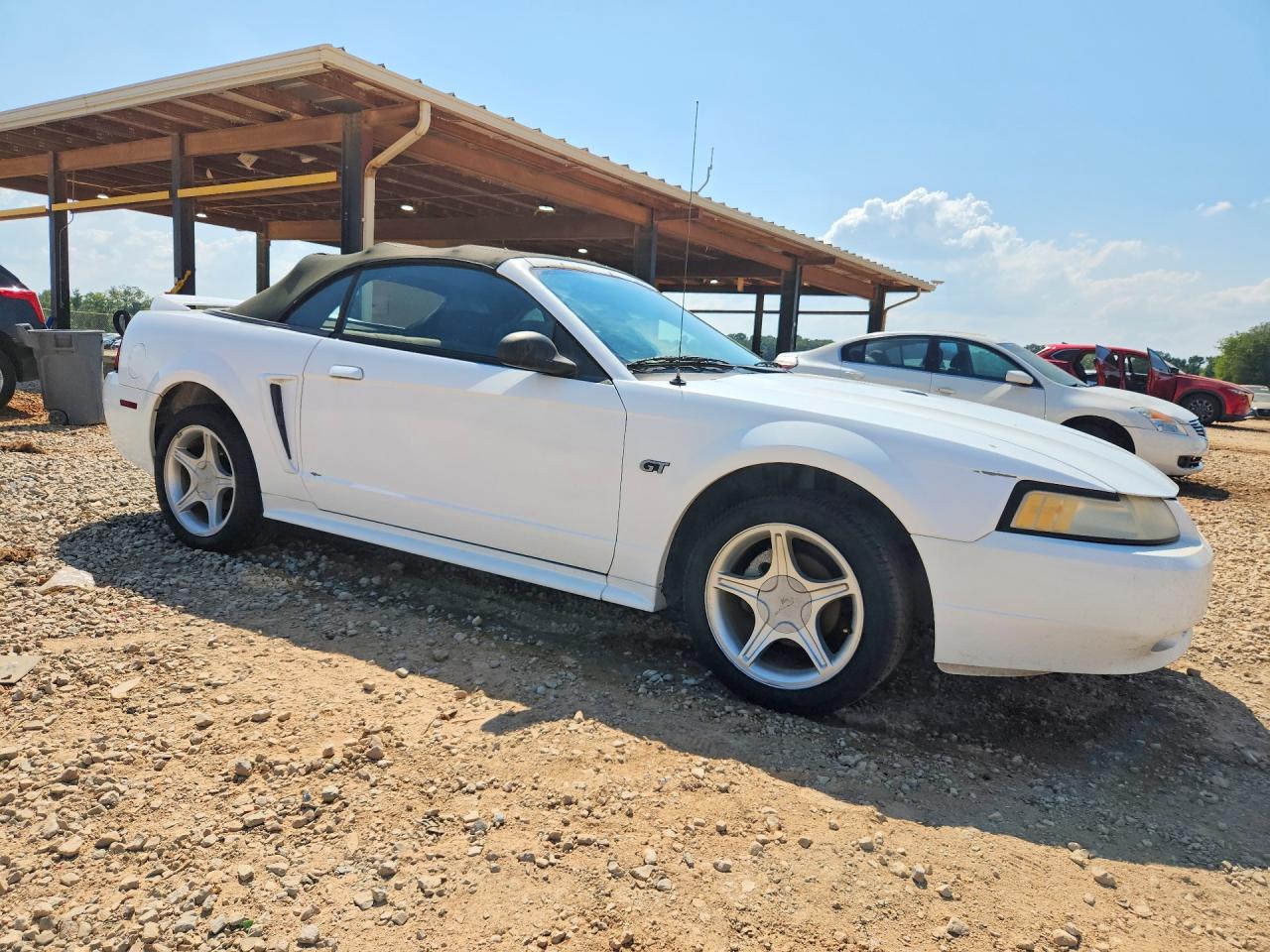 2000 Ford Mustang Gt White vin: 1FAFP45X8YF211514