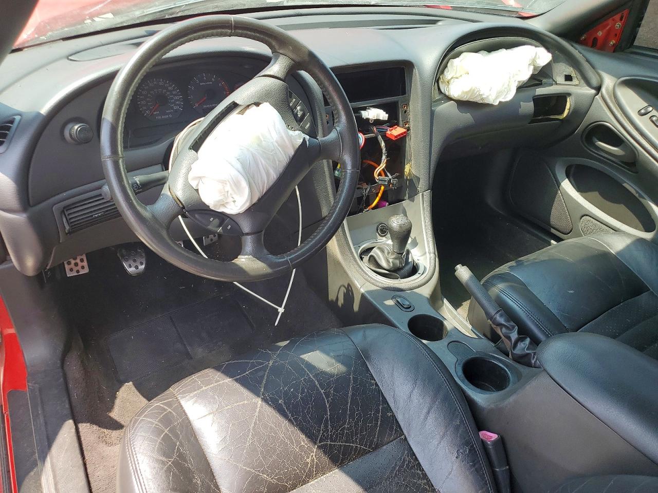 2003 Ford Mustang Gt Red vin: 1FAFP45X93F384838