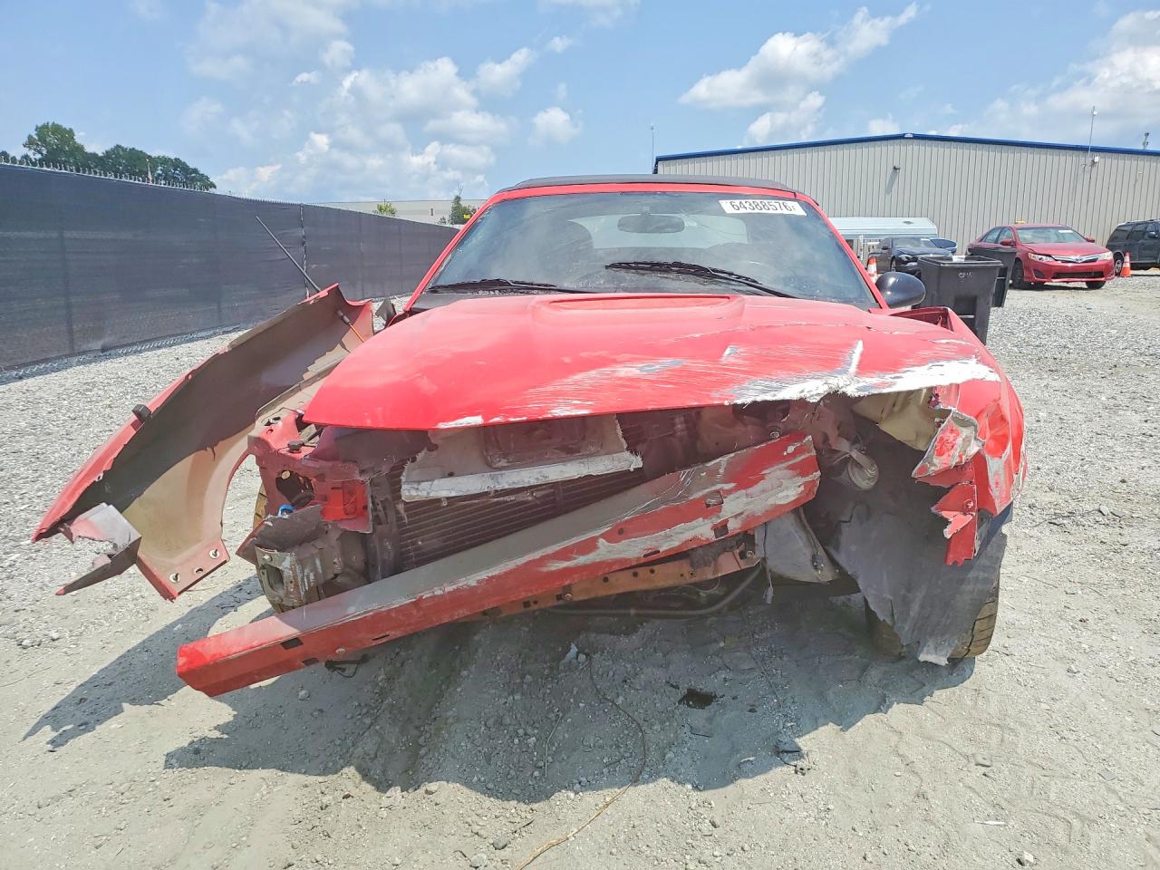 2003 Ford Mustang Gt Red vin: 1FAFP45X93F384838