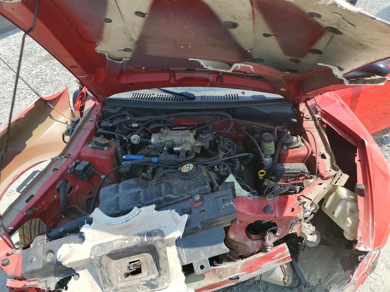 2003 Ford Mustang Gt Red vin: 1FAFP45X93F384838