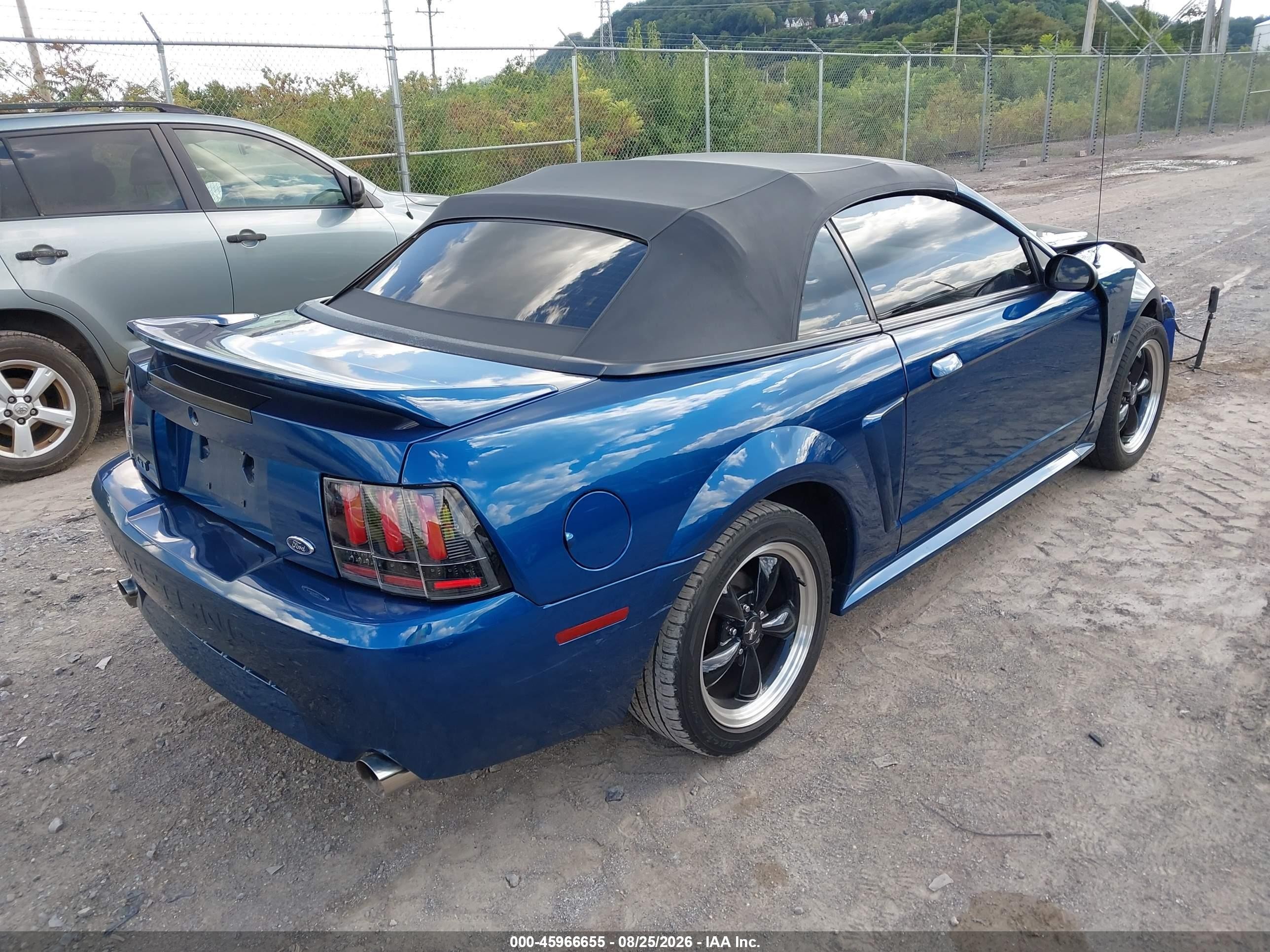 2000 Ford Mustang Gt Синий vin: 1FAFP45X9YF128027