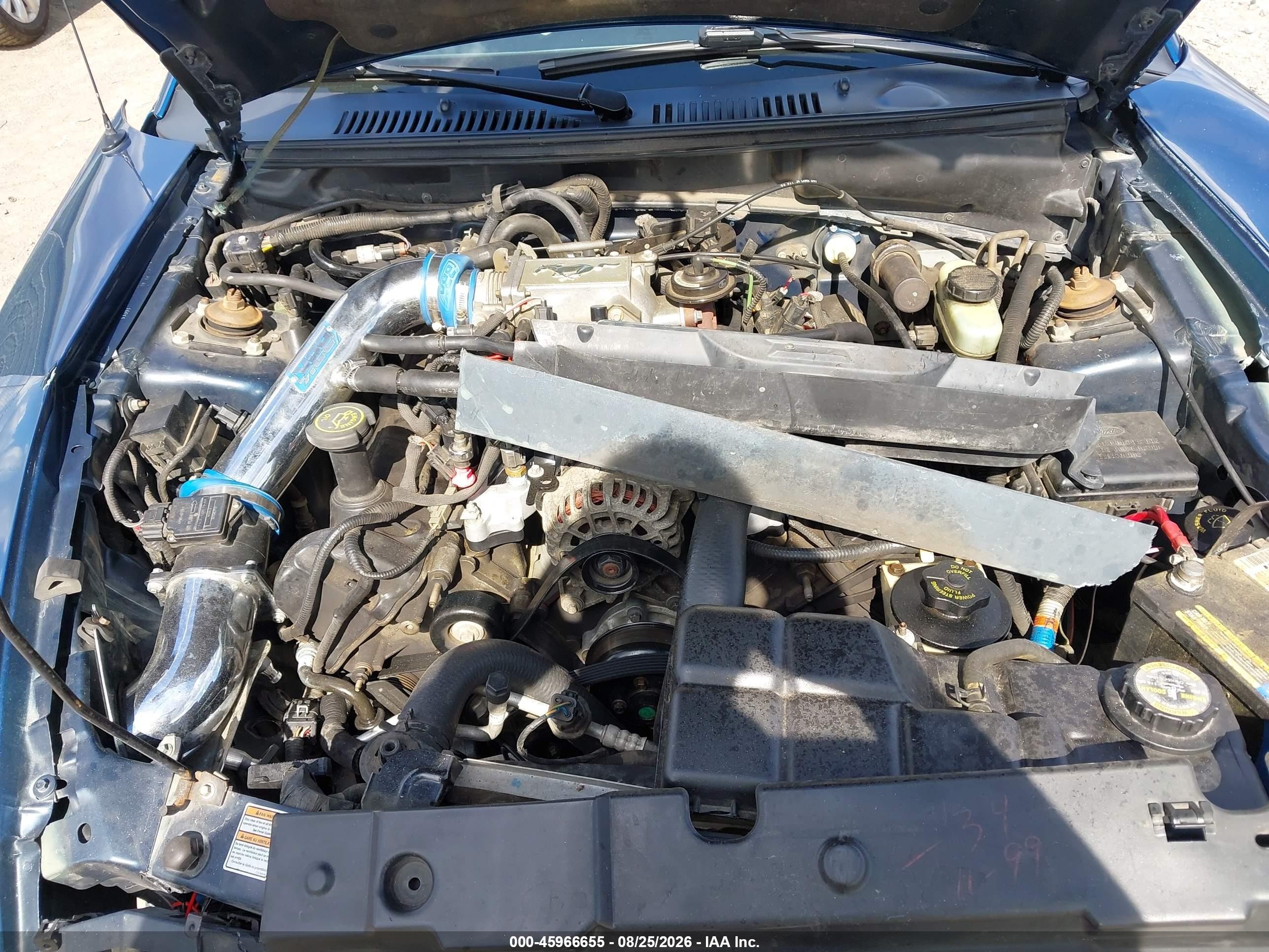 2000 Ford Mustang Gt Синий vin: 1FAFP45X9YF128027