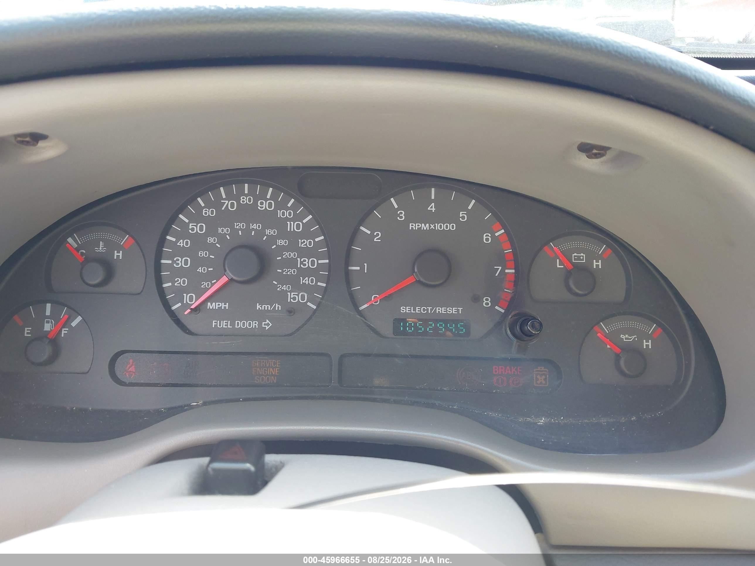 2000 Ford Mustang Gt Синий vin: 1FAFP45X9YF128027