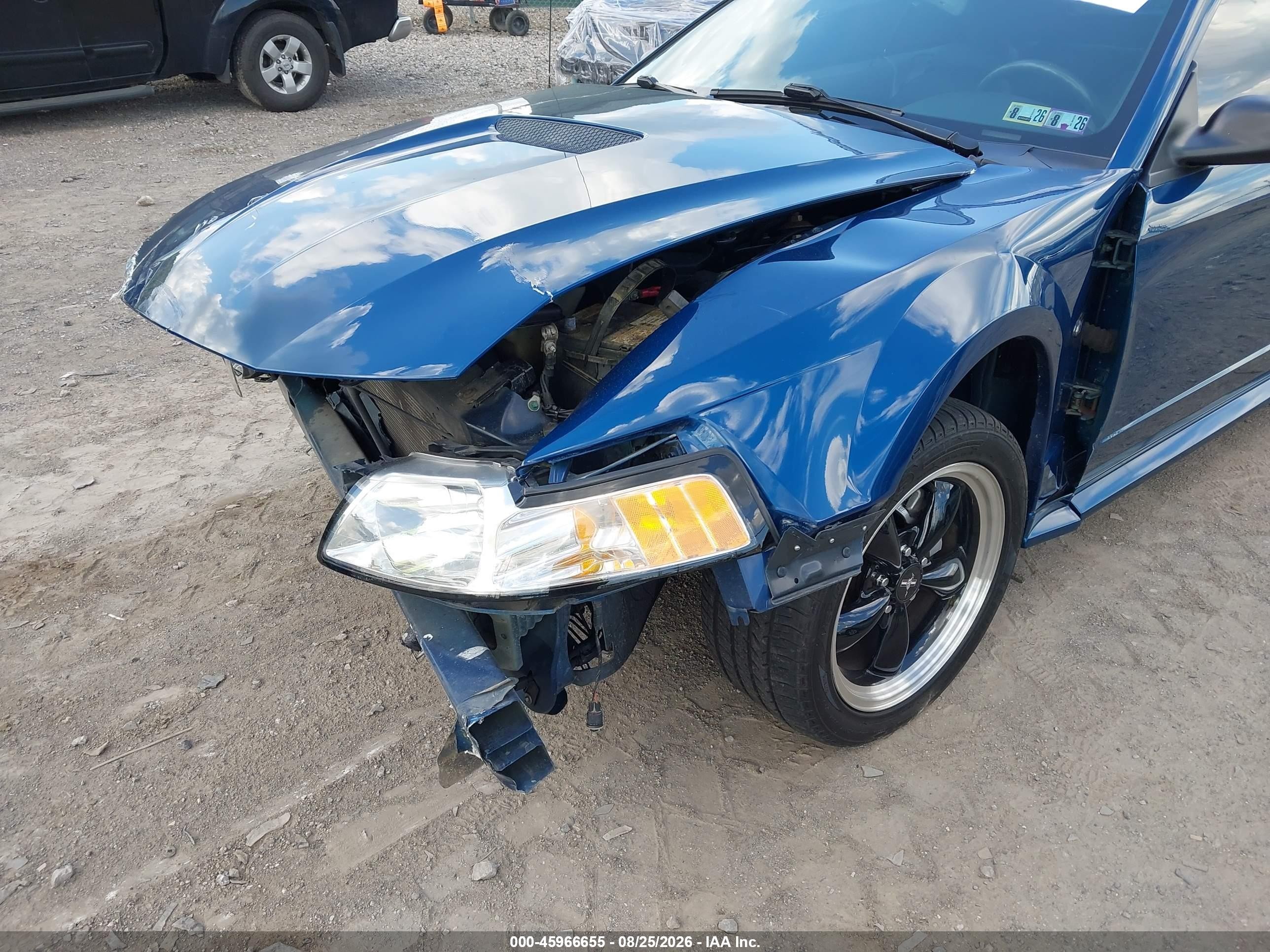 2000 Ford Mustang Gt Синий vin: 1FAFP45X9YF128027
