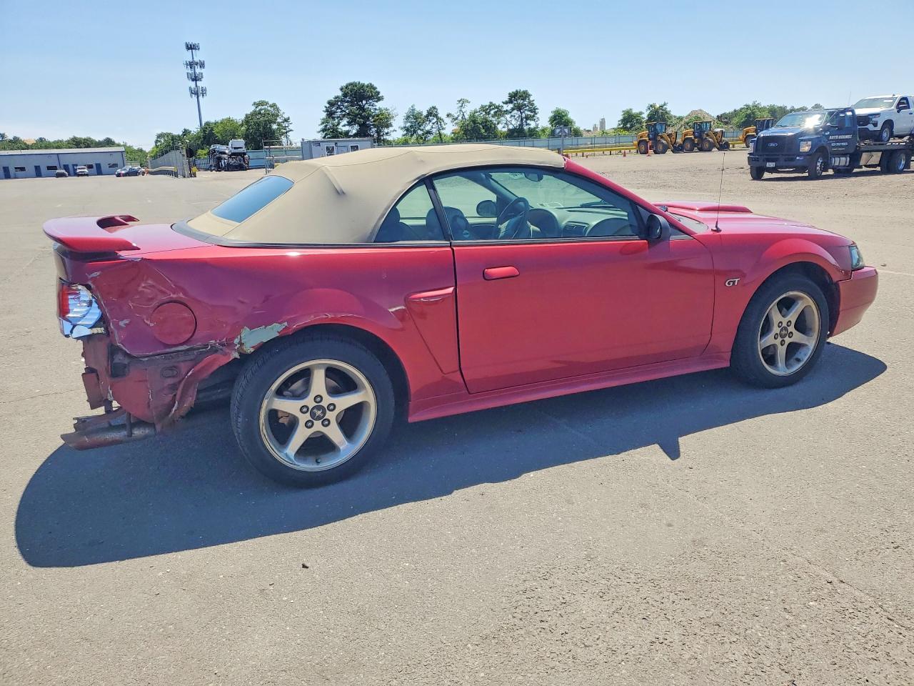 2003 Ford Mustang Gt Red vin: 1FAFP45XX3F388493