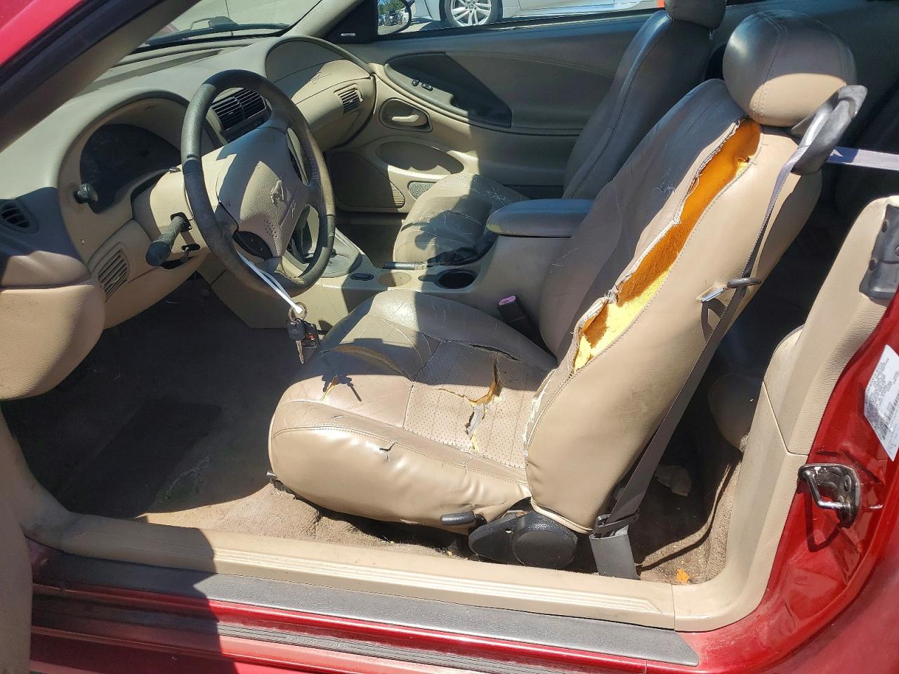 2003 Ford Mustang Gt Red vin: 1FAFP45XX3F388493