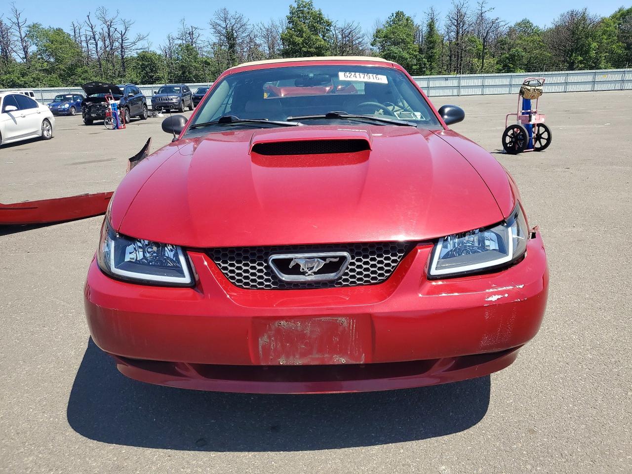 2003 Ford Mustang Gt Red vin: 1FAFP45XX3F388493