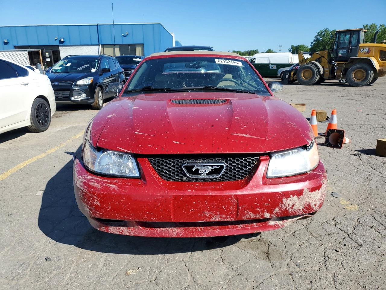 1999 Ford Mustang Gt Red vin: 1FAFP45XXXF101238