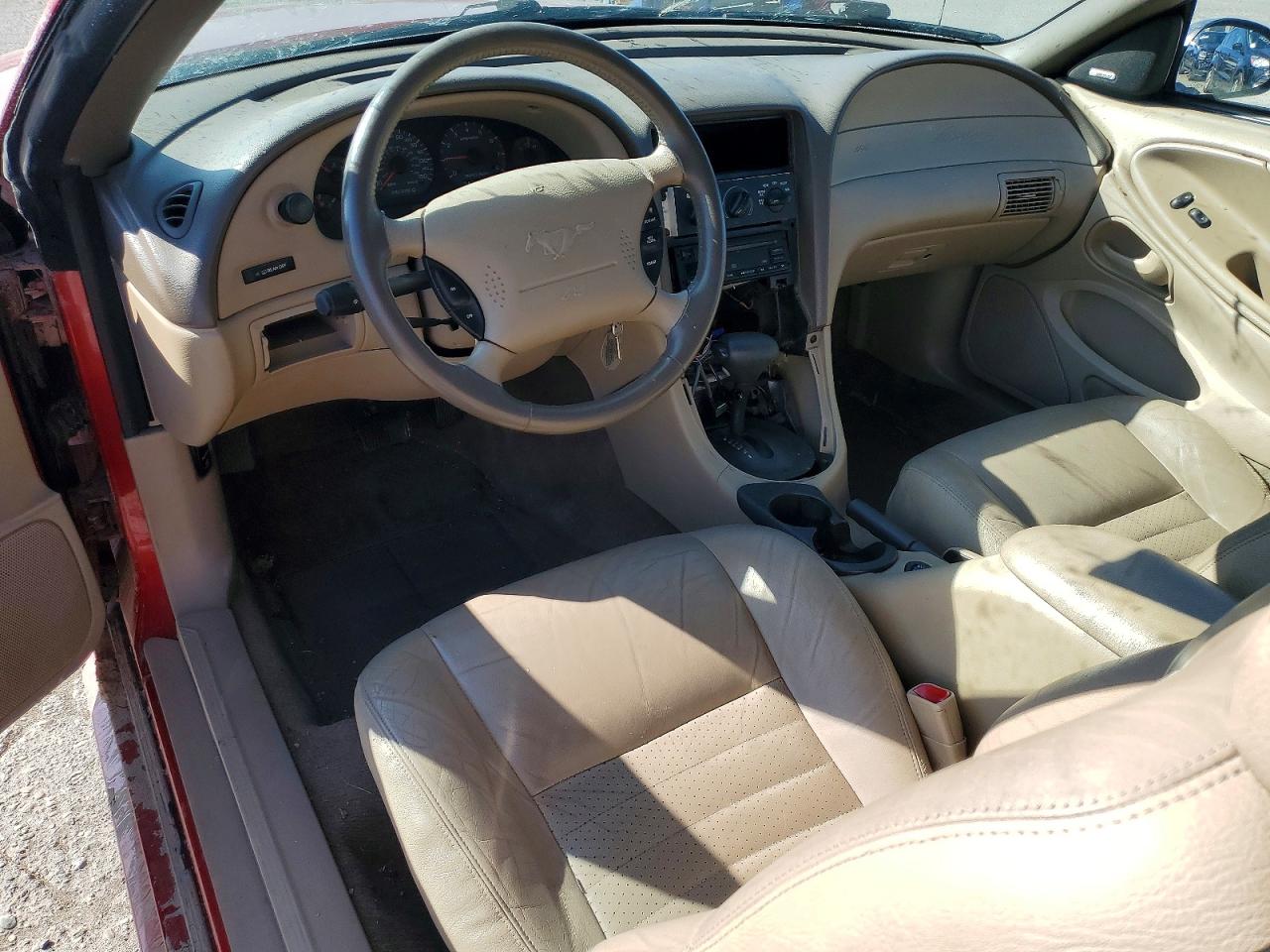 1999 Ford Mustang Gt Red vin: 1FAFP45XXXF101238