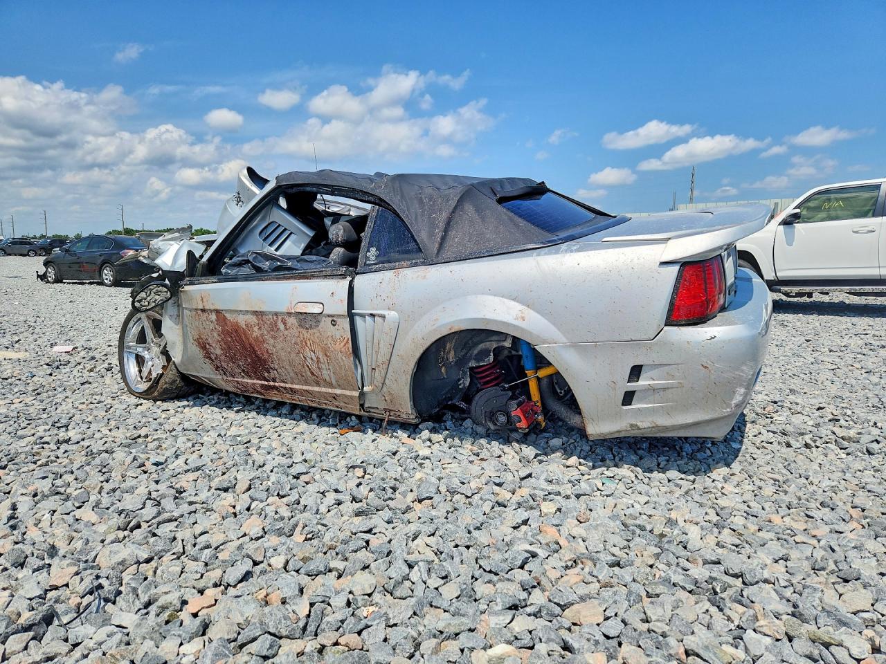 1999 Ford Mustang Gt Gray vin: 1FAFP45XXXF195802
